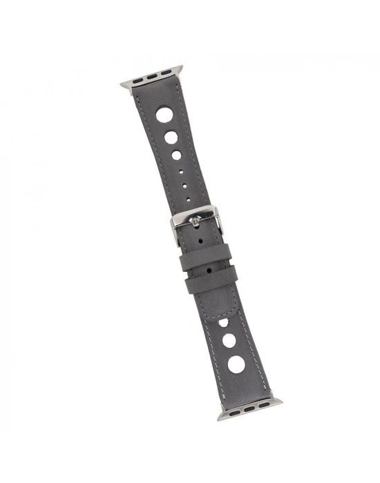ÇOK SATAN Apple Watch Uyumlu Deri Kordon Çember 42-44-45mm RST9