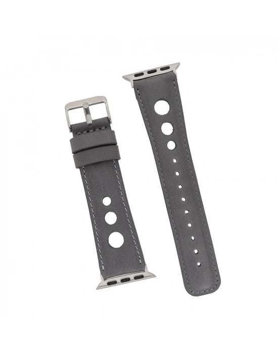 ÇOK SATAN Apple Watch Uyumlu Deri Kordon Çember 42-44-45mm RST9