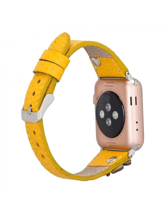 ÇOK SATAN Apple Watch Uyumlu Deri Kordon Clover 42-44-45mm TR FL12