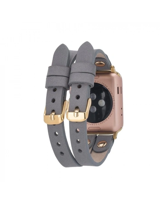 ÇOK SATAN Apple Watch Uyumlu Deri Kordon Ely Double Tour GT RST9