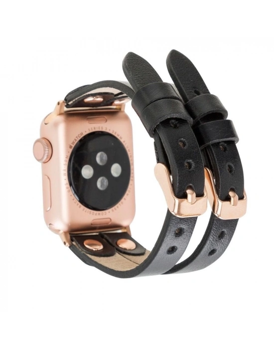 ÇOK SATAN Apple Watch Uyumlu Deri Kordon Ely Double Tour RST1