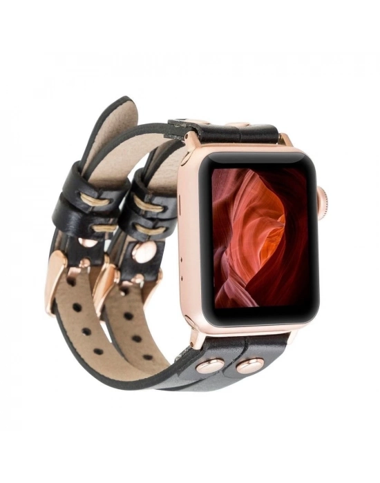 ÇOK SATAN Apple Watch Uyumlu Deri Kordon Ely Double Tour RST1