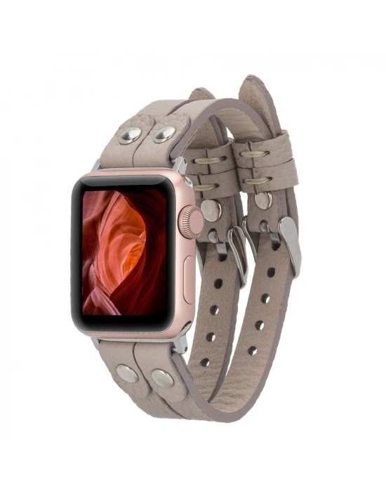 ÇOK SATAN Apple Watch Uyumlu Deri Kordon Ely Double Tour ST ERC3