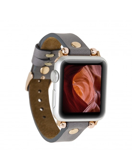 ÇOK SATAN Apple Watch Uyumlu Deri Kordon Ferro 38-40-41mm RT RST9
