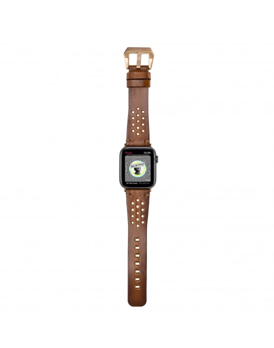 ÇOK SATAN Apple Watch Uyumlu Deri Kordon Vigo 42-44-45mm RST2EF