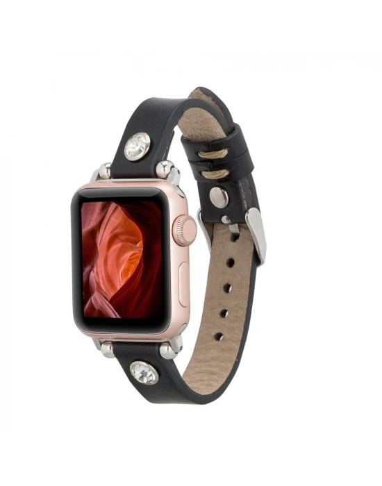 ÇOK SATAN Apple Watch Uyumlu Deri Kordon Visby 38-40-41mm RST1