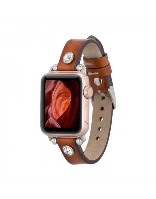 ÇOK SATAN Apple Watch Uyumlu Deri Kordon Visby 38-40-41mm RST2EF
