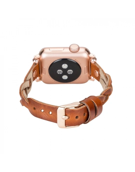 ÇOK SATAN Apple Watch Uyumlu Deri Kordon Wanda 38-40-41mm RT RST2E