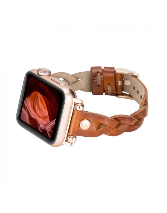 ÇOK SATAN Apple Watch Uyumlu Deri Kordon Wanda 38-40-41mm RT RST2E