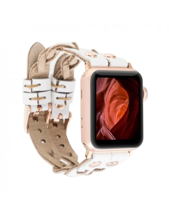 ÇOK SATAN Apple Watch Uyumlu Deri Kordon York Double Tour F3