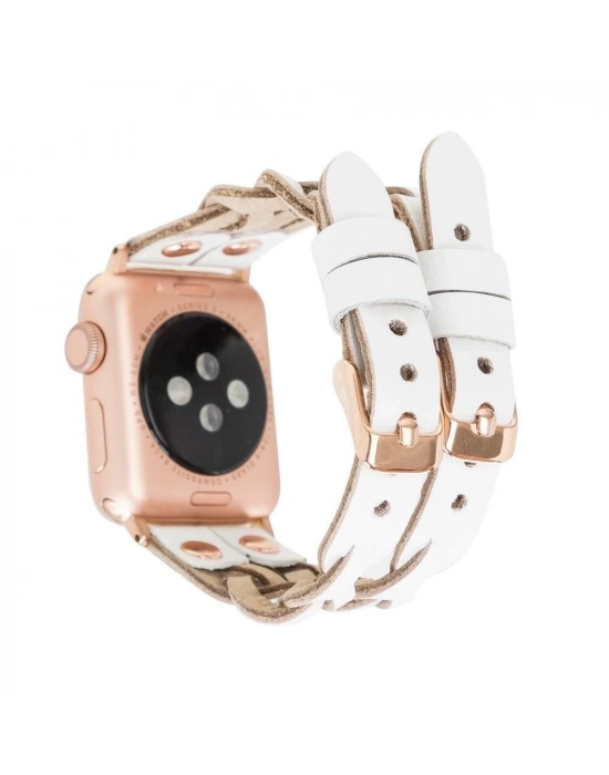 ÇOK SATAN Apple Watch Uyumlu Deri Kordon York Double Tour F3