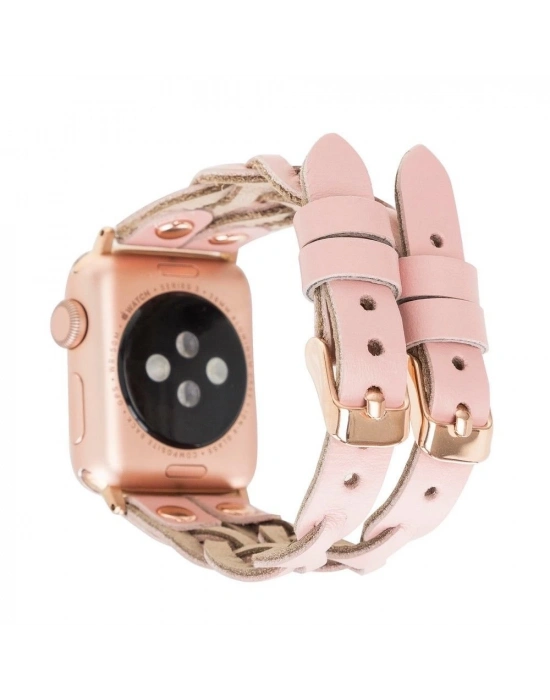 ÇOK SATAN Apple Watch Uyumlu Deri Kordon York Double Tour NU2