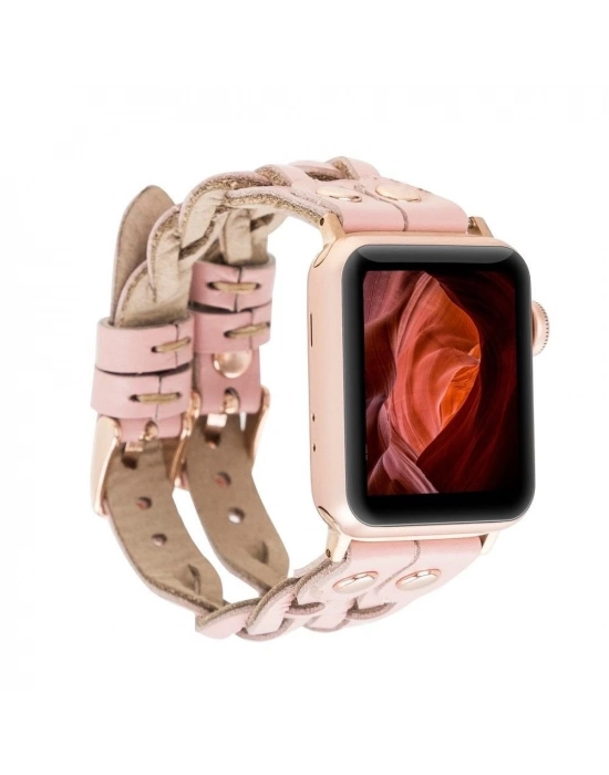 ÇOK SATAN Apple Watch Uyumlu Deri Kordon York Double Tour NU2