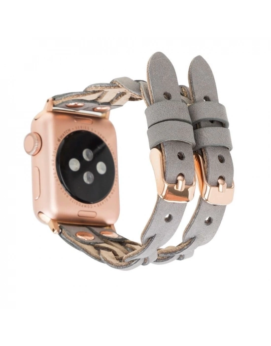 ÇOK SATAN Apple Watch Uyumlu Deri Kordon York Double Tour RST9