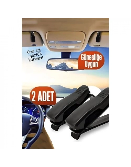 ÇOK SATAN Araç Gözlük Tutucu Güneşliğe Uygun Mini 2 ADET