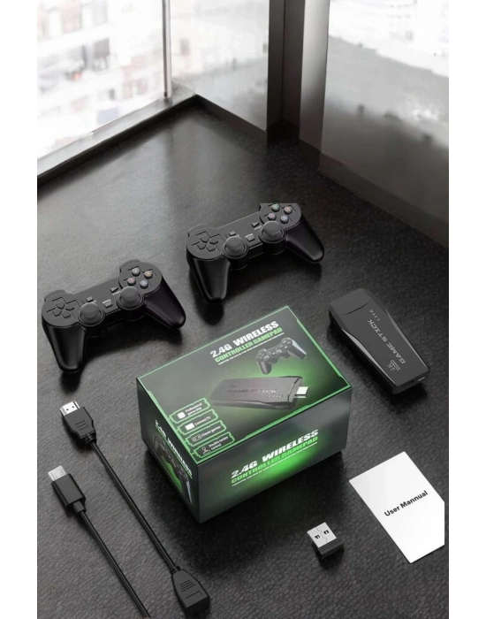 ÇOK SATAN Atari Oyun Konsolu 2000 Oyunlu Game Stick 2.4G Wireless