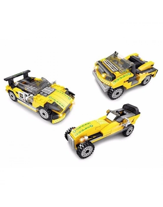 ÇOK SATAN Ausini Assembling Master 170 Parça 3 in 1 Spor Arabalar