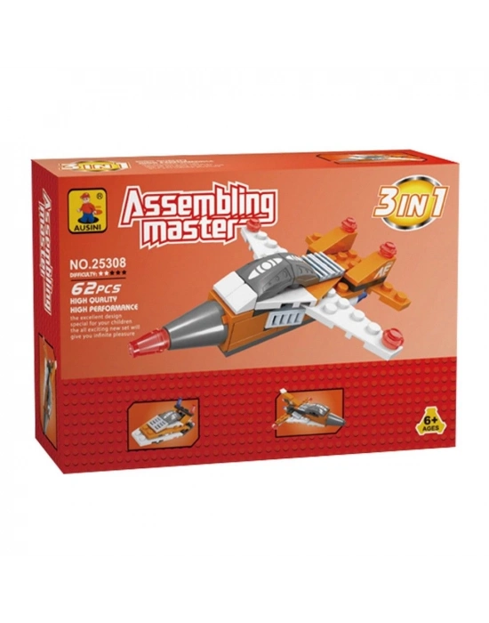 ÇOK SATAN Ausini Assembling Master 3 in 1 62 Parça Hava Araçları