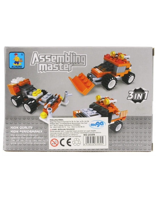 ÇOK SATAN Ausini Assembling Master 3 in 1 66 Parça Traktörler