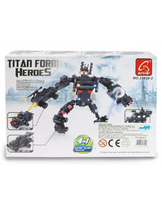 ÇOK SATAN Ausini Titan Form Heroes-1 Charge 74 Parça