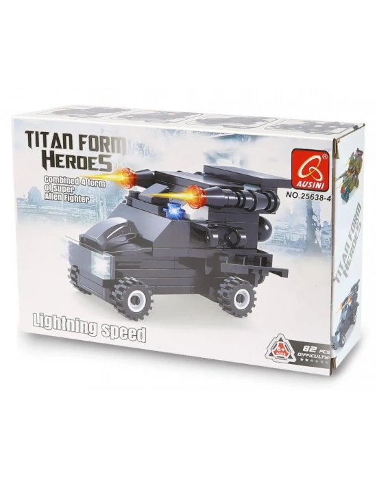 ÇOK SATAN Ausini Titan Form Heroes-4 Lightning Speed 82 Parça