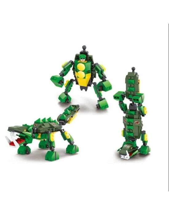 ÇOK SATAN Ausini Titan Form Heroes-6 Ankylosaurus 133 Parça