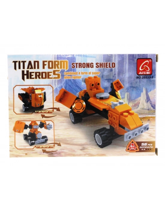 ÇOK SATAN Ausini Titan Uzaylı Savaşçı -1 Strong Shield 56 Parça