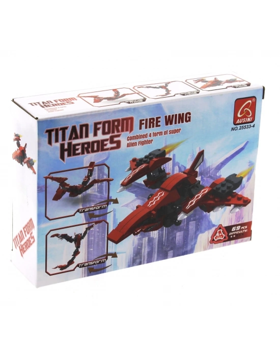 ÇOK SATAN Ausini Titan Uzaylı Savaşçı -4 Fire Wing 69 Parça