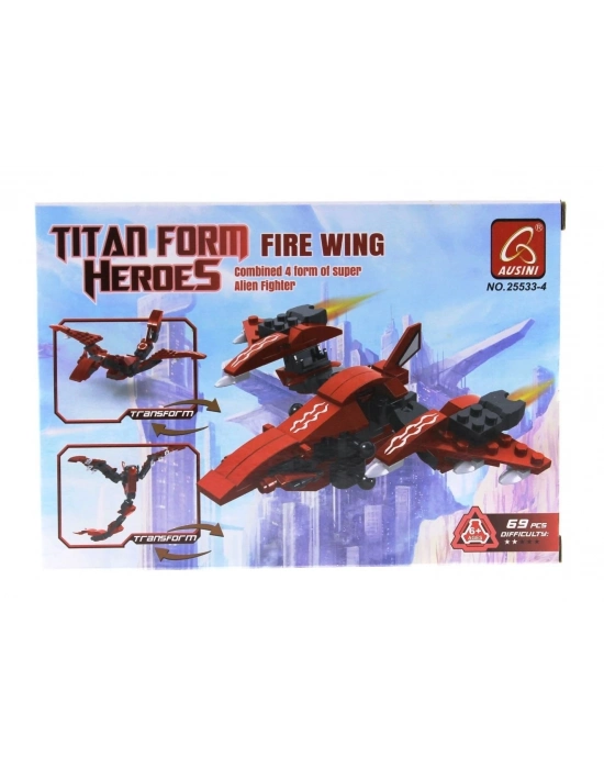 ÇOK SATAN Ausini Titan Uzaylı Savaşçı -4 Fire Wing 69 Parça