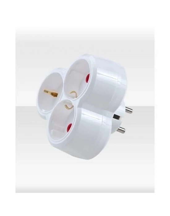 ® Ay-Ka Safir Topraklı Üç Yol Priz