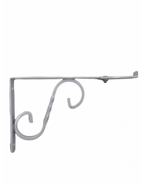 ® Ayarlı Ferforje Raf Altı No:2 Beyaz 20X15