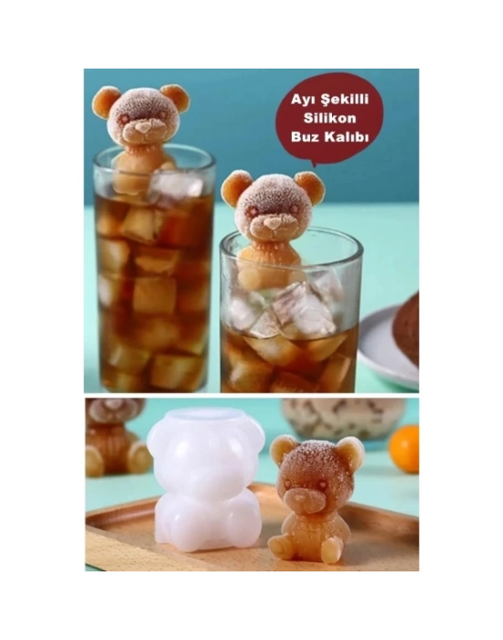ÇOK SATAN Ayı Şekilli Silikon Buz Kalıbı