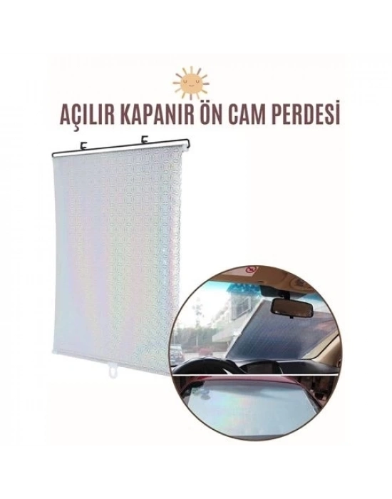 ÇOK SATAN Aynalı Yansıtıcılı Açılır Kapanır Ön Cam Perdesi