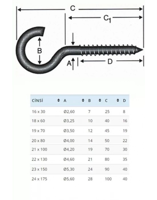 ® BA2180 21X80 Açık Piton 10 Adet