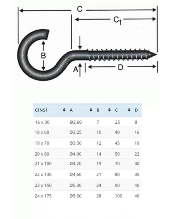 ® BA23150 23X150 Açık Piton 10 Adet