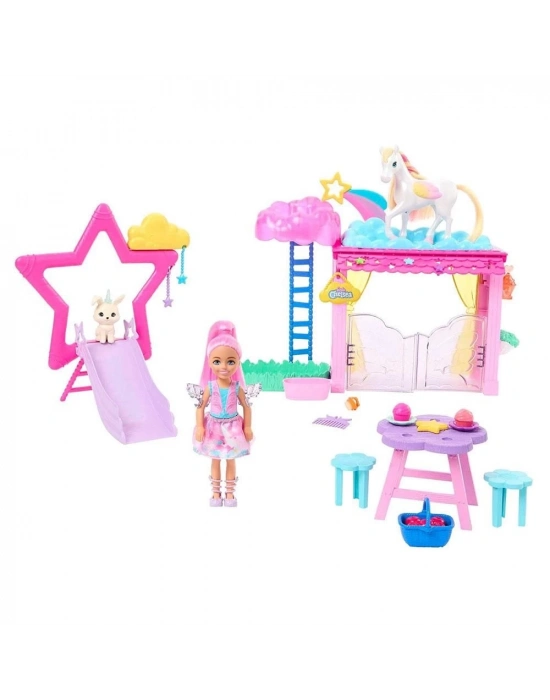 ÇOK SATAN Barbie A Touch Of Magic Chelsea ve Pegasus Oyun Seti HNT67