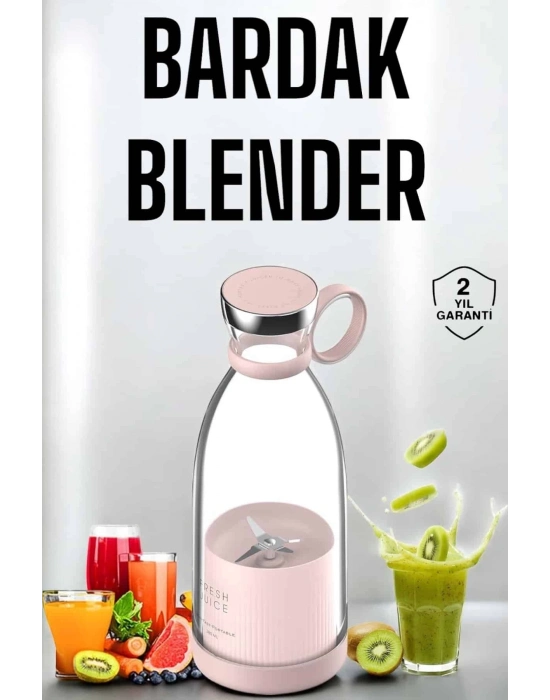 ÇOK SATAN Bardak Blender Smoothie Meyve Sıkacağı Şarjlı Cam Taşınabilir
