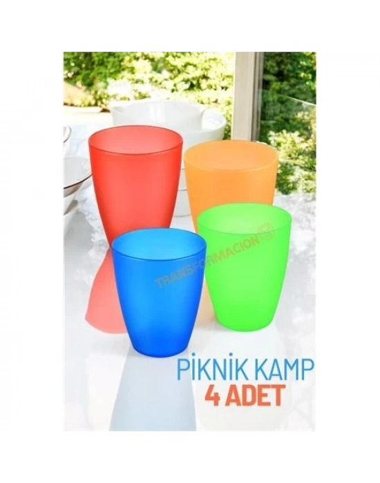 ÇOK SATAN Bardak Seti Kamp Piknik Bardağı 4 ADET