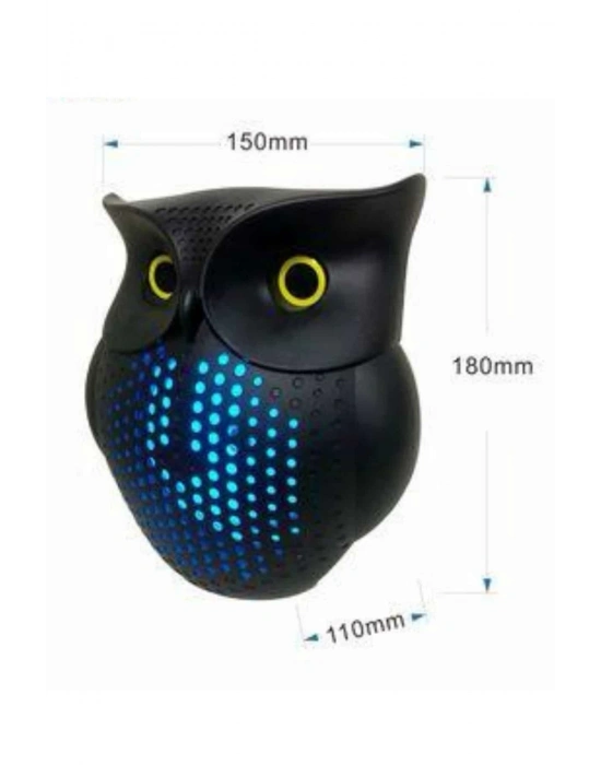 ÇOK SATAN Baykuş Görünümlü Işıklı Bluetooth Speaker Bluetooth Hoparlör