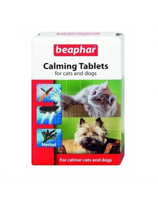 ÇOK SATAN Beaphar Calming Bitkisel Kedi ve Köpek Sakinleştirici Tablet 20 Adet