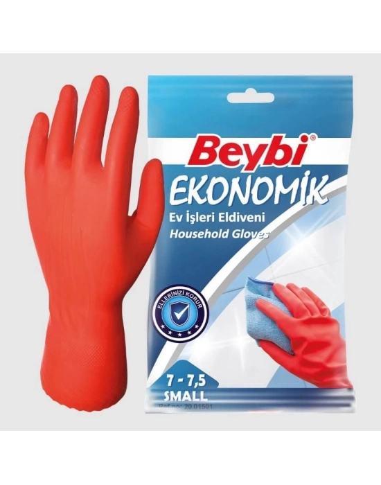 ® Beybi Ekonomik Lastik Eldiven No: 7 - 7,5