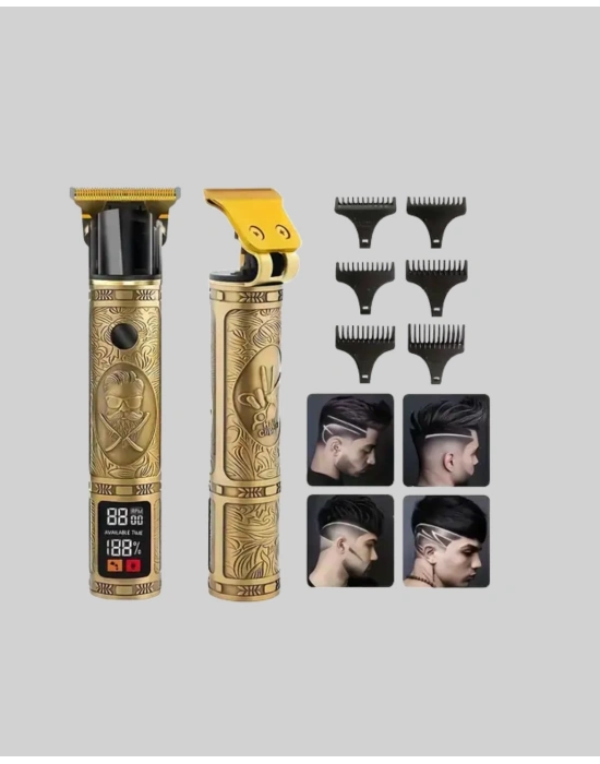 ® 0.1 mm Hassas Kesim Tıraş Makinesi Şarjlı Metal Gövde