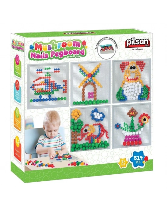 ® 03 333 EĞİTİCİ MANTAR VE DÜĞMELER 514 PARÇA