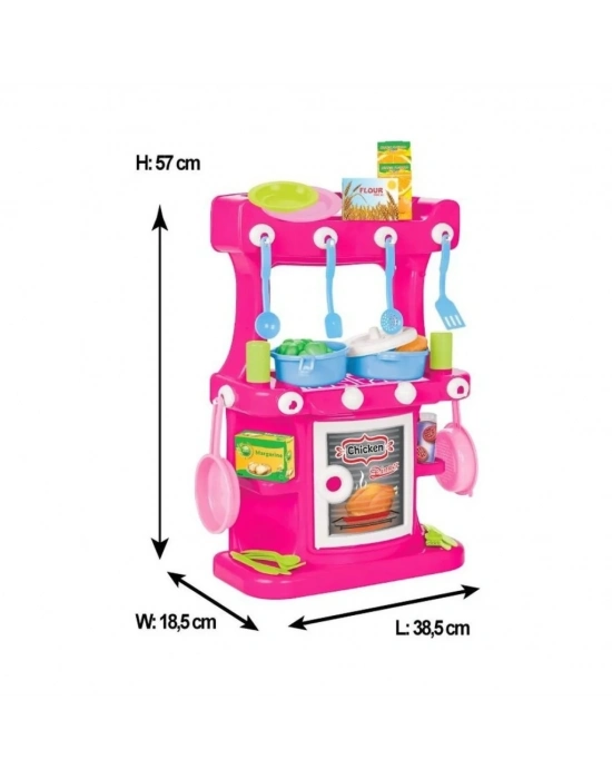 ® 03 335 Hamarat Ayaklı Mutfak Seti Pembe - Oyuncak