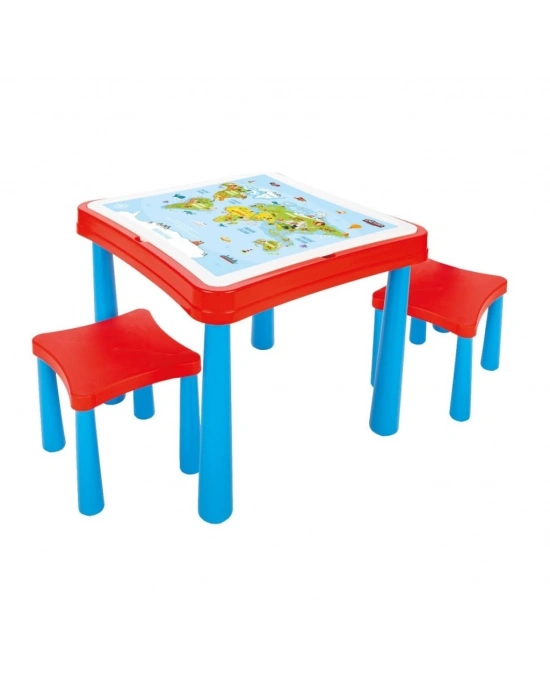 ® 03 477 ÇALIŞMA MASASI KIRMIZI MAVİ