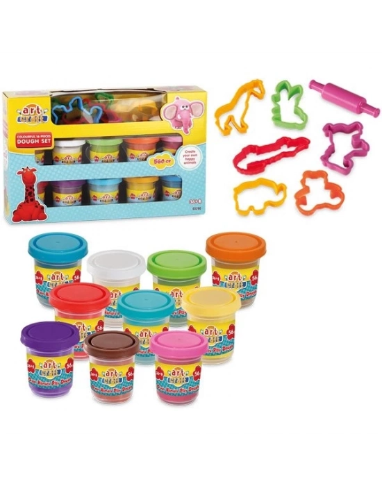 ® 03290 16 parça HAMUR SETİ-RENGARENK / 560 gr