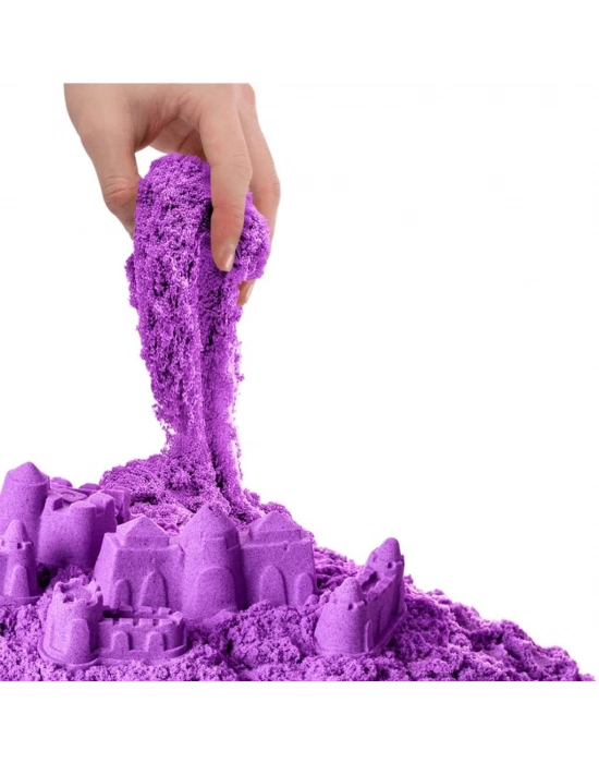 03689  Aksesuarlı Mor Kinetik Oyun Kumu 500 gr