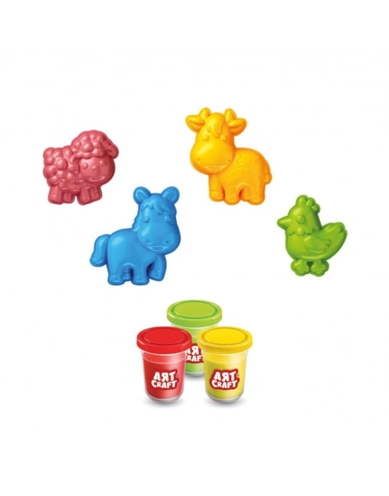 ® 03993 Art Craft Çiftlik Hayvanları Hamur Set 168 Gr -Fentoys