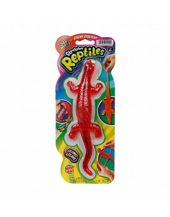 ® 0429 -JRU-Kartelalı 3 Asorti Yılan Kertenkele Timsah  Streç -