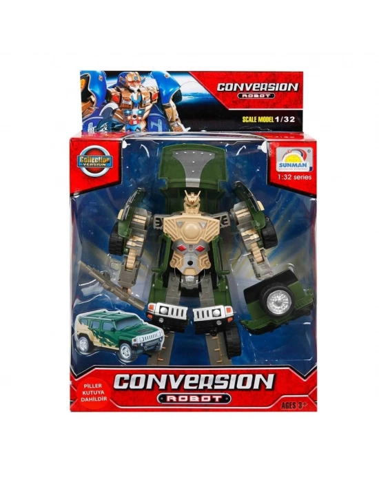 ® 1:32 Sesli ve Işıklı Dönüşebilen Robot